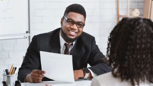 Job interview for a member of an underrepresented group